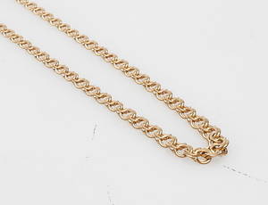 HALSSBAND, 18k guld, Bismarck, vikt ca. 7,8 gram.