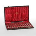 FRUKTKNIVAR, 12 st, silver, K Andersson, Stockholm 1900.