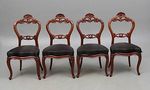 STOLAR, 4 st, nyrokoko, omkring 1900.