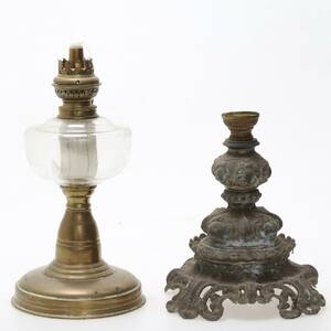 BORDSFOTOGENLAMPOR, två st. 1800-tal.