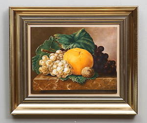 PORSLINSMÅLNING, J L Jensen, Royal Copenhagen, Drømmen om Italien Frugterne, numrerad 3617500.