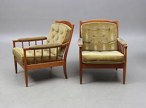 FÅTÖLJER, 1 par, 195060-tal.