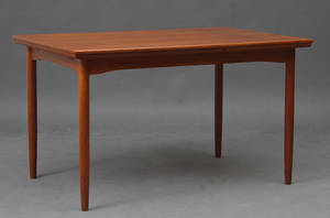 Dansk Møbelproducent Spisebord med udtræk, teaktræ