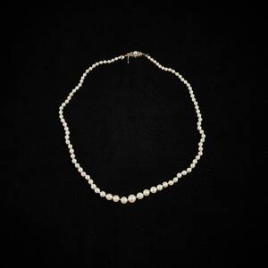 Pärlcollier, 18k guld