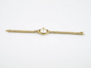 DAMARMBANDSUR, Omega, 18K guld, total vikt 23,5 gram.