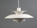 Poul Henningsen  PH 5 Pendel -Hvid Denne vare er sat til omsalg under nyt varenummer 4748947