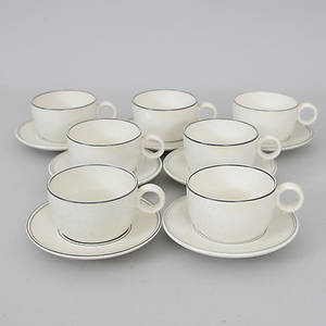KAFFESERVIS, Birka, design Stig Lindberg, Gustavsberg.