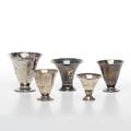 PRISPOKALER, 5 st, silver,  1900-tal.