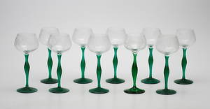 VITVINSGLAS, 10 st, 1900-tal.