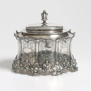 SOCKERSKRIN, CG Hallberg, Stockholm, 1916. Vikt 730 gram.