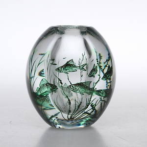 FISKGRAAL, glas Edward Hald, Orrefors.