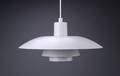 Poul Henningsen . PH4 pendel, hvidlakeret 