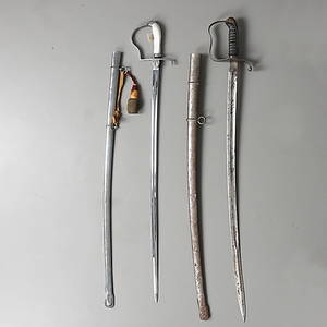 SABLAR med baljor, 2 st 1800-tal, Tyskland.