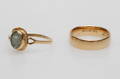 RINGAR, 2 st, 18k guld, vikt ca 6,2 gr.
