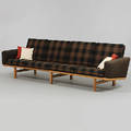 HANS J WEGNER. Soffa, modell GE 236, Ek, 1900-talets mitt.