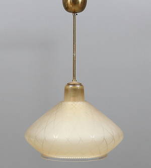 TAKLAMPA, glas, 1940-tal.