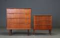 To kommoder af teak, ca. 1960erne 2