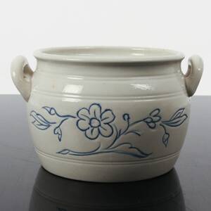 BLÅVIT KRUKA stengods