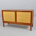 SIDEBOARD, teak med flätade framsida, Alf Svensson, Bjästa Snickerifrabrik.