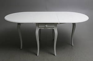 SLAGBORD, vitmålat, rokokostil, 1900-tal.