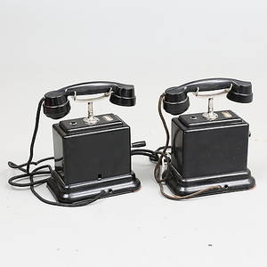 TELEFONER, 2 st, 1900-talets första hälft.
