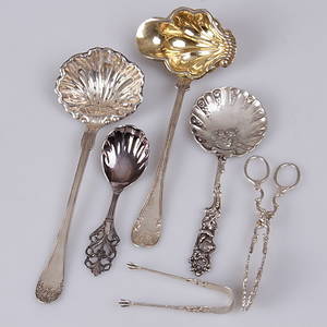 PARTI SILVER, 6 delar, bestick, 18001900-tal.