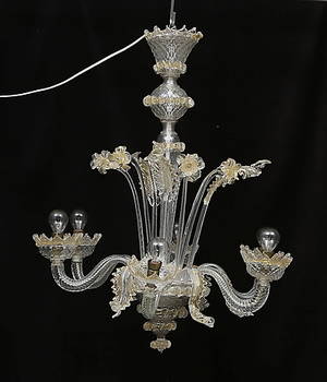 TAKKRONA, venetiansk, 1900-tal, total höjd ca. 75 cm.
