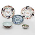 PARTI PORSLIN, 5 delar, Kina och Japan.