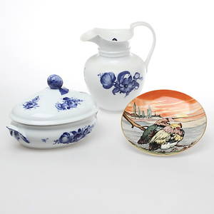 PARTI PORSLIN, 3 delar, Royal Copenhagen.