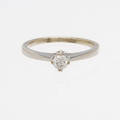 RING, 18K vitguld med diamant, totalt ca 0,25ct. 2,9g.