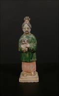 Figurin av keramik. Kina, Ming 1366 - 1644