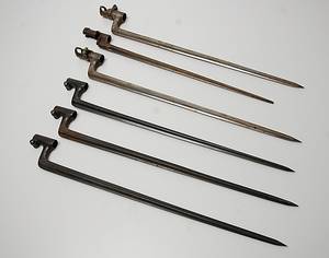 BAJONETTER, 6 st, 1800-tal.