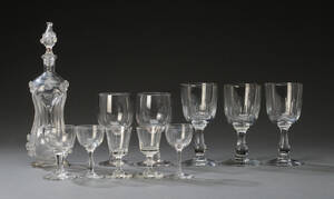 Samling ældre glas samt karaffel 11 