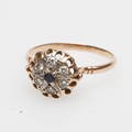 RING, 14k guld, med diamanter, vikt ca 3,4 gr.