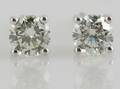 Earrings in 14k with brilliant cut diamonds 0.66ct