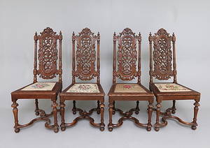 STOLAR, 4 st, Nyrenässans 187090 tal.