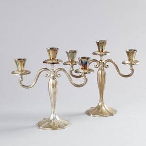 Kandelabrar i silver