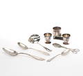 PARTI SILVER, 9 delar, 18001900-tal.