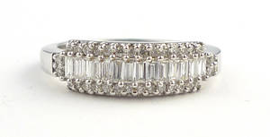 Diamantring, totalt ca 0.42 ct