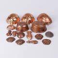 FORMAR, 15 st. Koppar, delvis aladobformar, 18001900-tal.