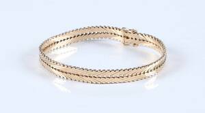 Sildebensarmlænke udført i 14 kt. guld 