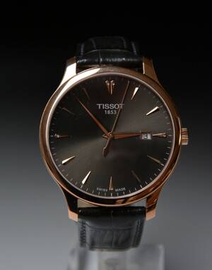 Tissot damearmbåndsur af rosaforgyldt stål, ref. T063610308600