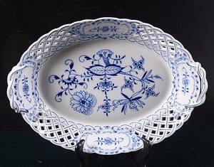 SKÅL, porslin,Lökmönstret, Meissen.
