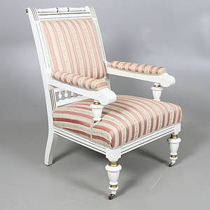 FÅTÖLJ, nyrenässans. 1800-talets slut.