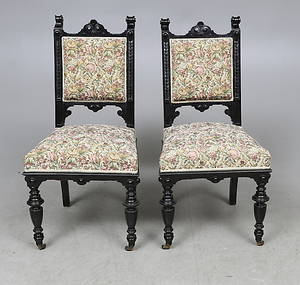 STOLAR, ett par, sent 1800-tal.