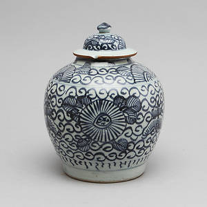 LOCKURNA, porslin, Kina, 1800-tal.