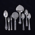 Georg Jensen m.fl. Samling bestikdele, sølv 8