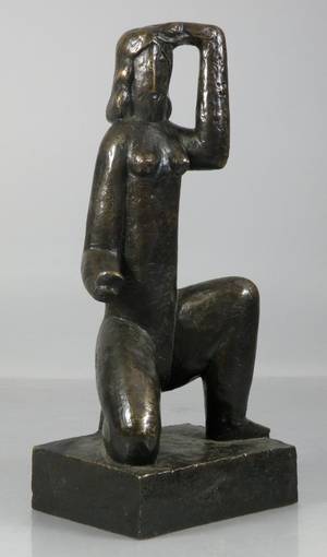Kniender Akt, Bronze