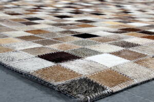 Koskindstæppe. Patchwork, 214 x 155 cm. 