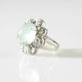 Ring 14 k vitguld diamanter